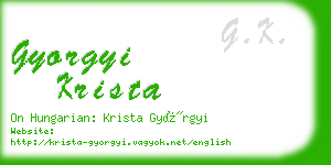 gyorgyi krista business card